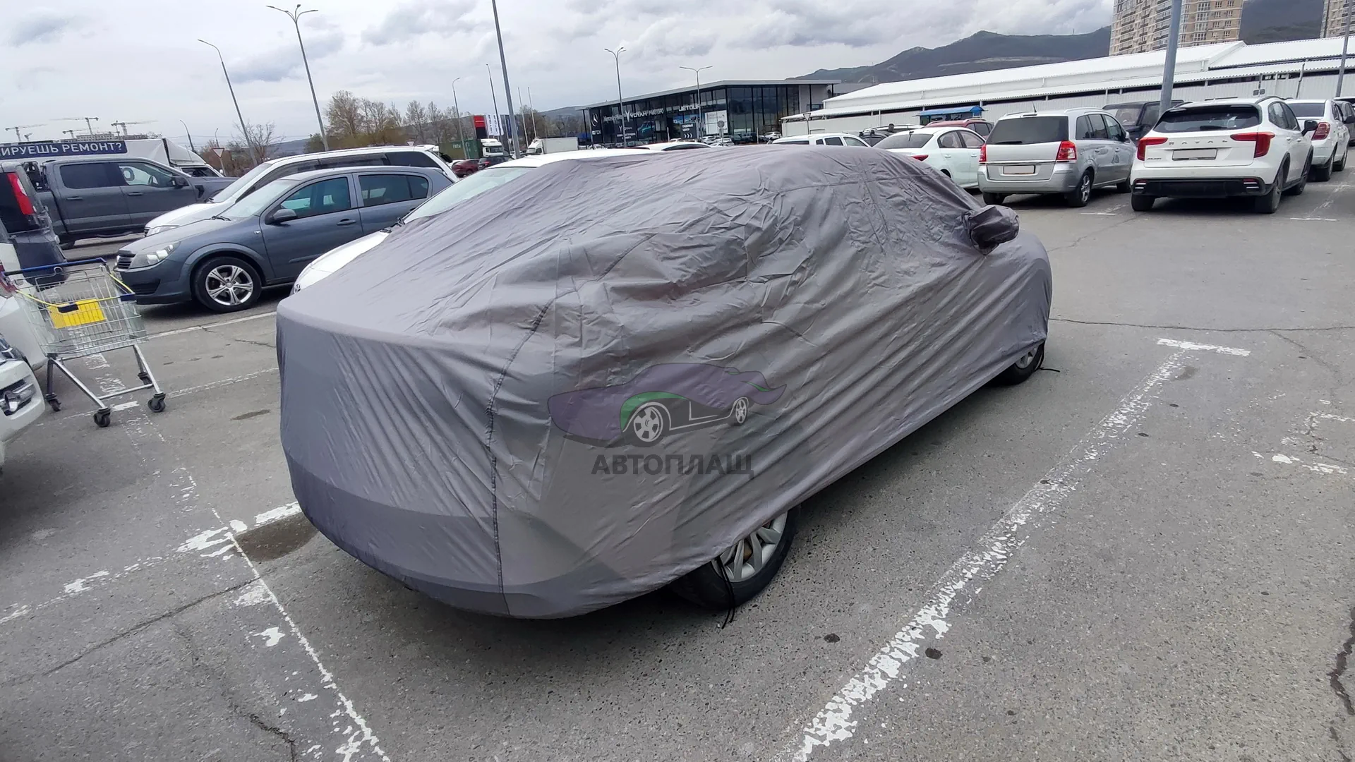 Модельный чехол для автомобиля Hyundai Solaris '2020–22 вид сзади