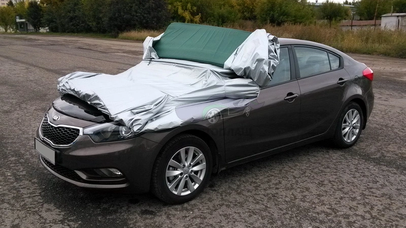 Антиград для Kia Cerato, на капоте машины