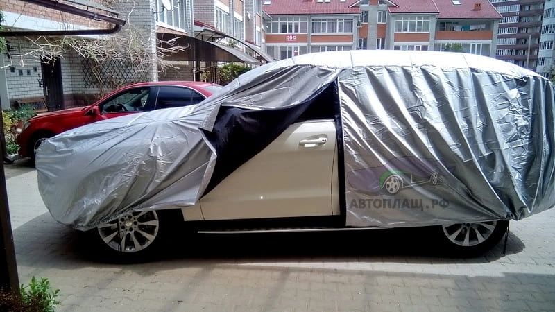 Антиград для внедорожника Mercedes Benz ML, вид сбоку с открытой дверью