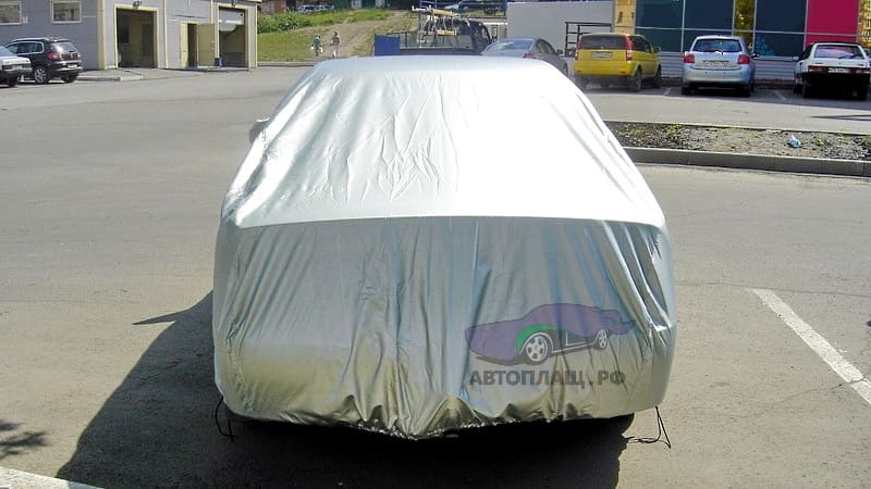 Защитный тент для седана Kia Spectra вид сзади