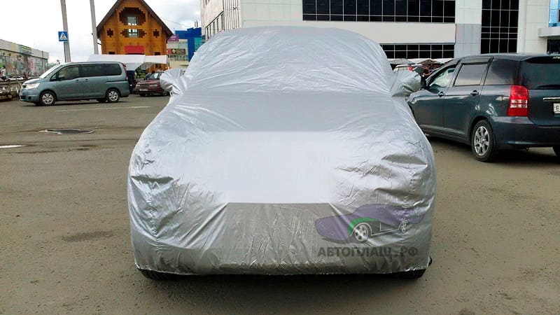 Защитный тент Land Rover Evoque вид спереди