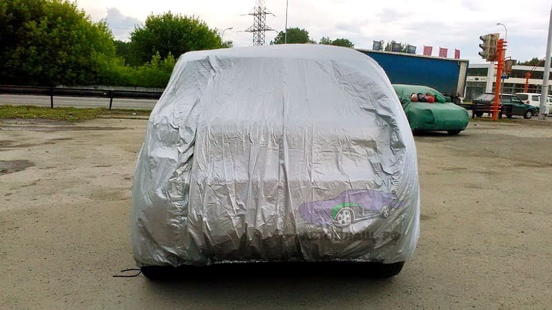 Защитный тент Land Rover Evoque вид сзади