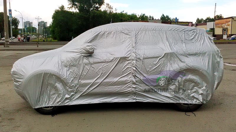 Защитный тент Land Rover Evoque вид сбоку
