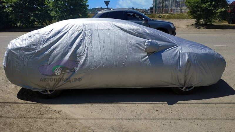 Защитный чехол-тент на седан Mazda 3 '2009-11 вид сбоку