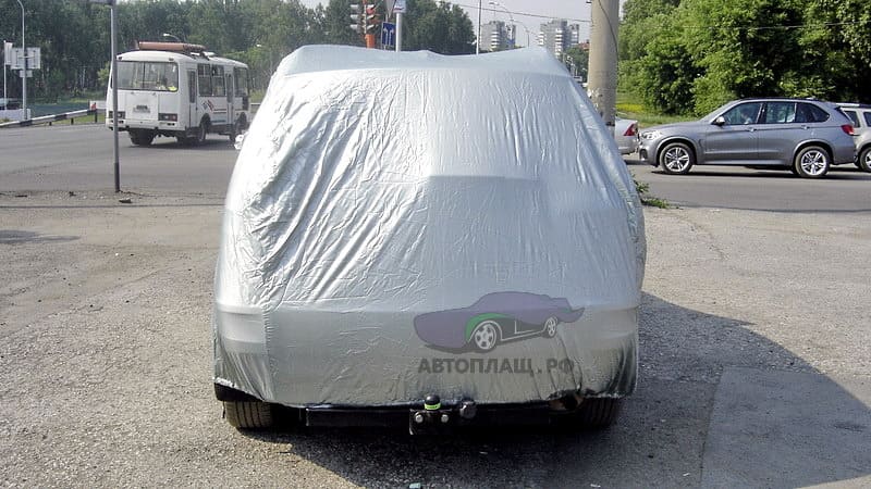 Защитный тент для кроссовера Mitsubishi Outlander XL вид сзади