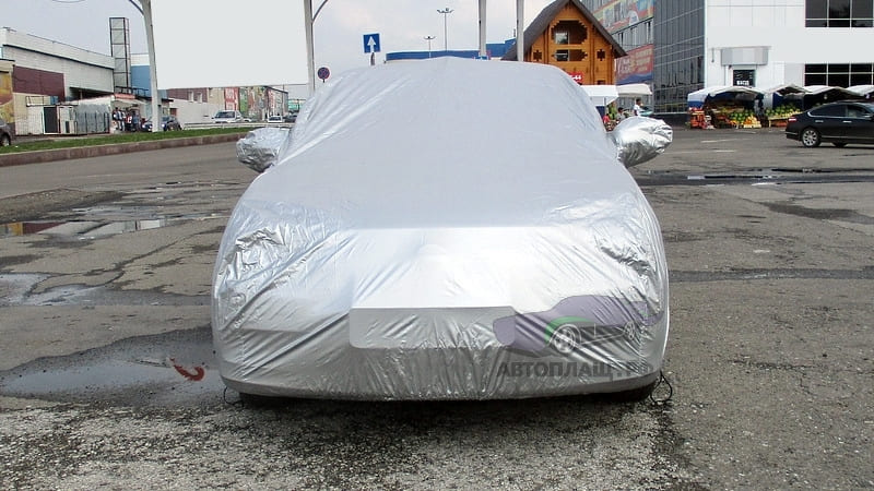Защитный тент для Nissan Almera '2012-18 вид спереди