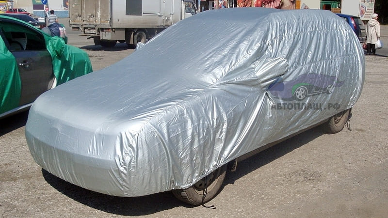 Модельный тент на авто Lada Priora вид сбоку